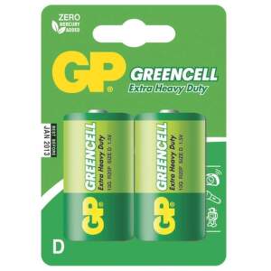 TOPTRADE Batéria GP Greencell mono D (2 ks/bal) 605504